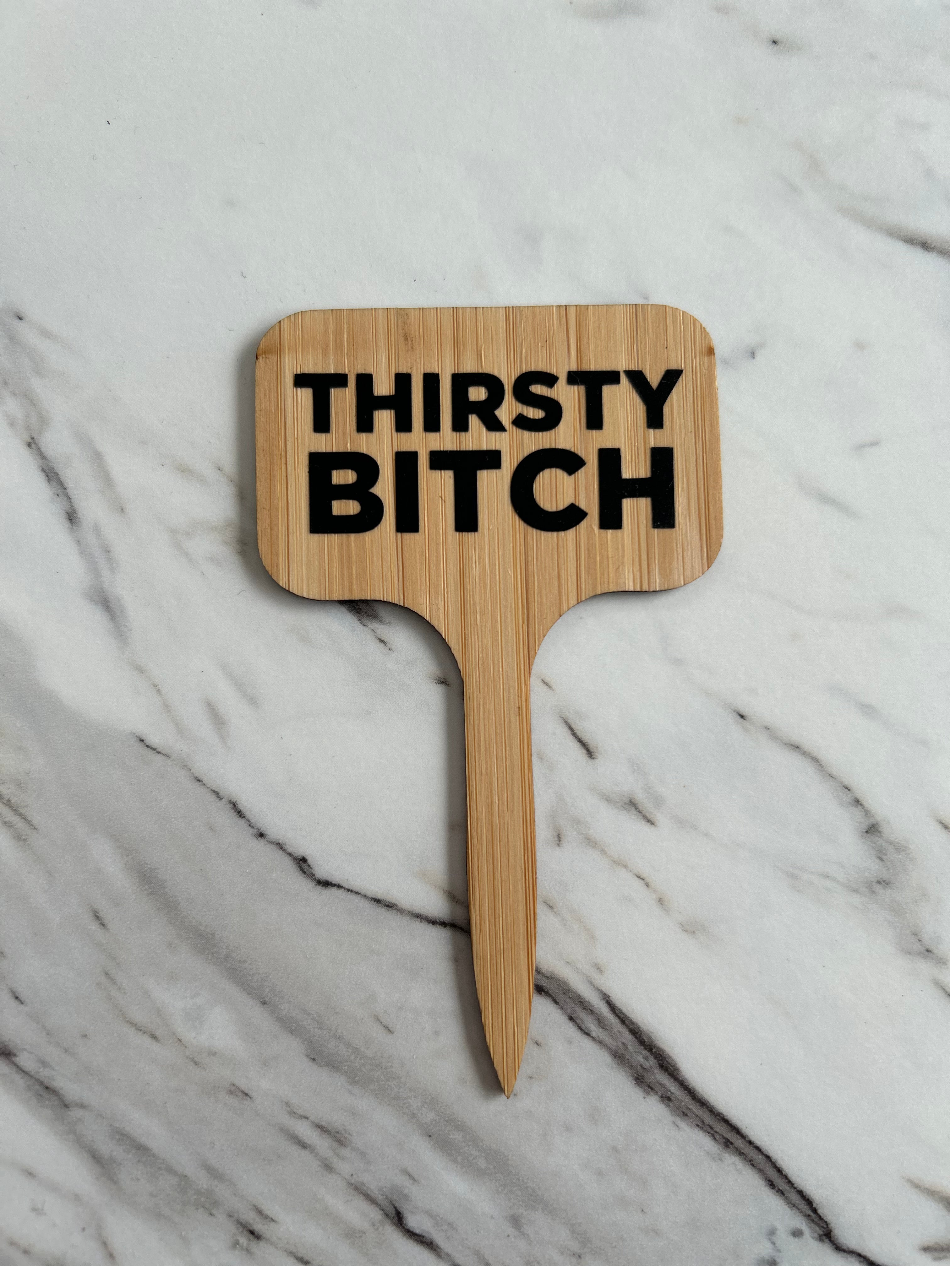 Thirsty B*tch Plant Stake
