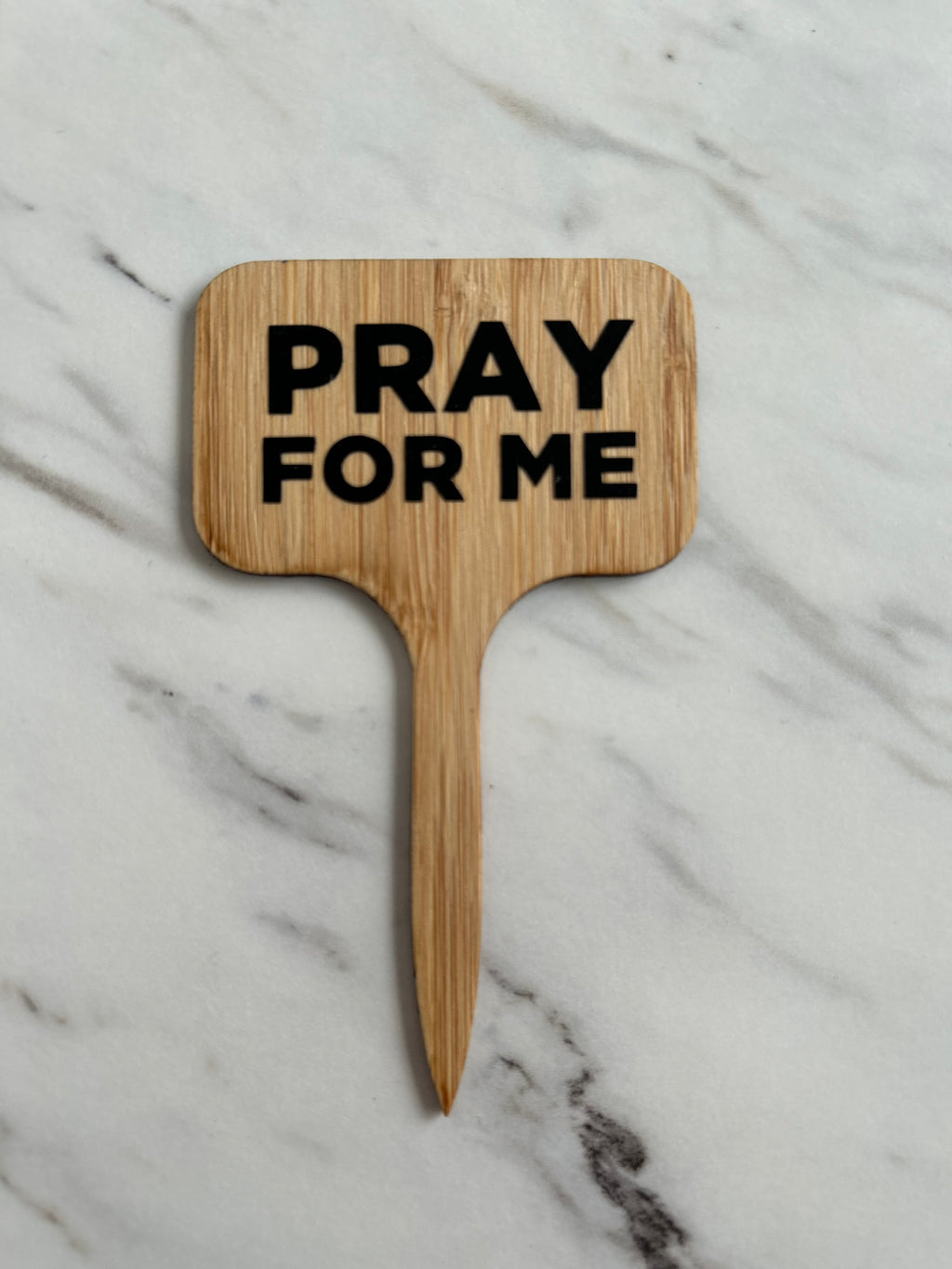 Pray For Me Plant Stake